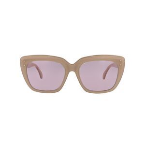Alaia Square-Frame Acetate Sunglasses Beige Womens